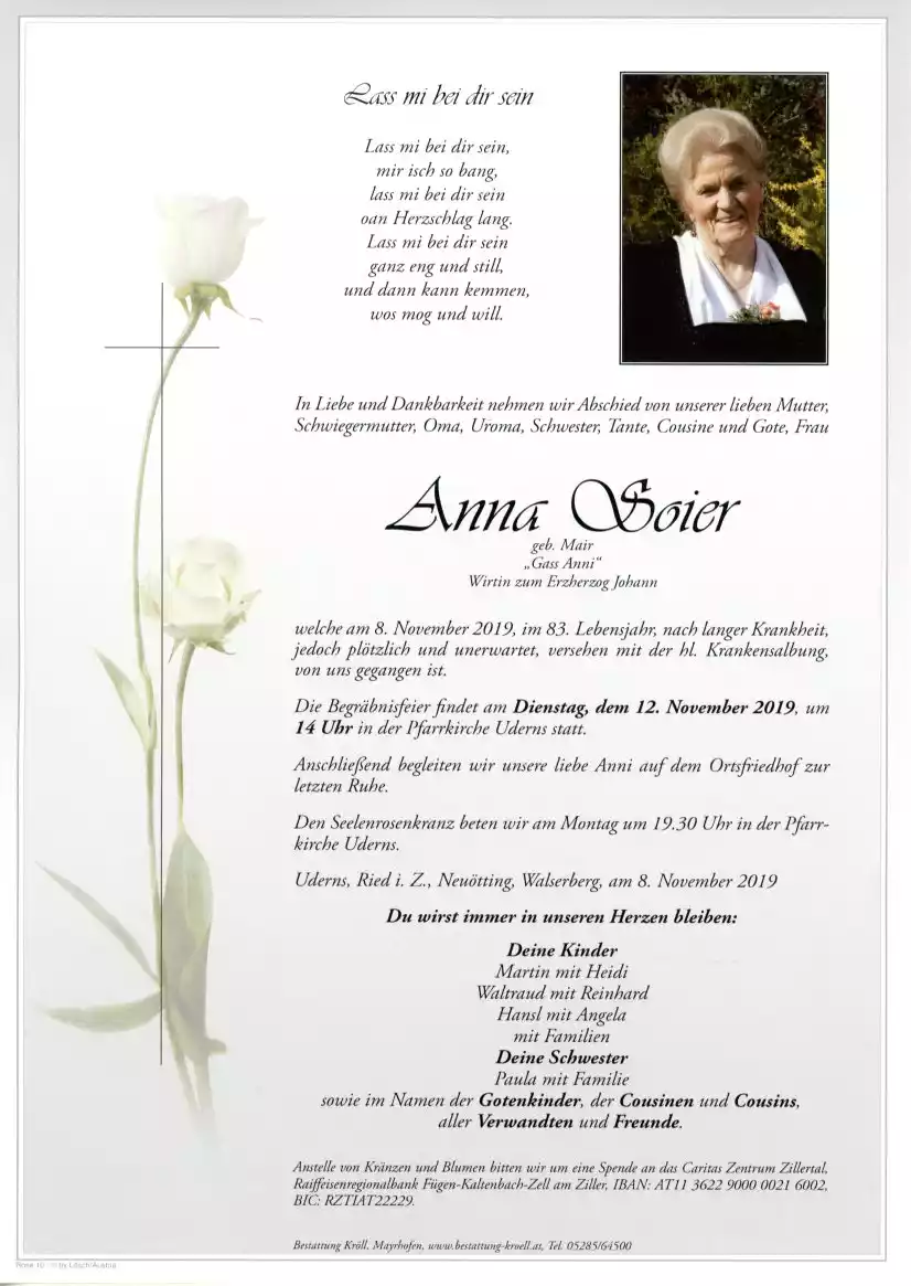Parte von Anna Soier